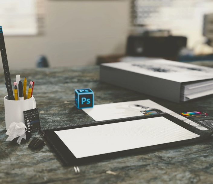 Ella Fait créations uniques bureau avec des accessoires