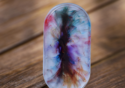 Ella Fait créations uniques résine dessous de tasse