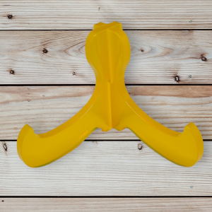 Ella Fait créations uniques résine support téléphone jaune